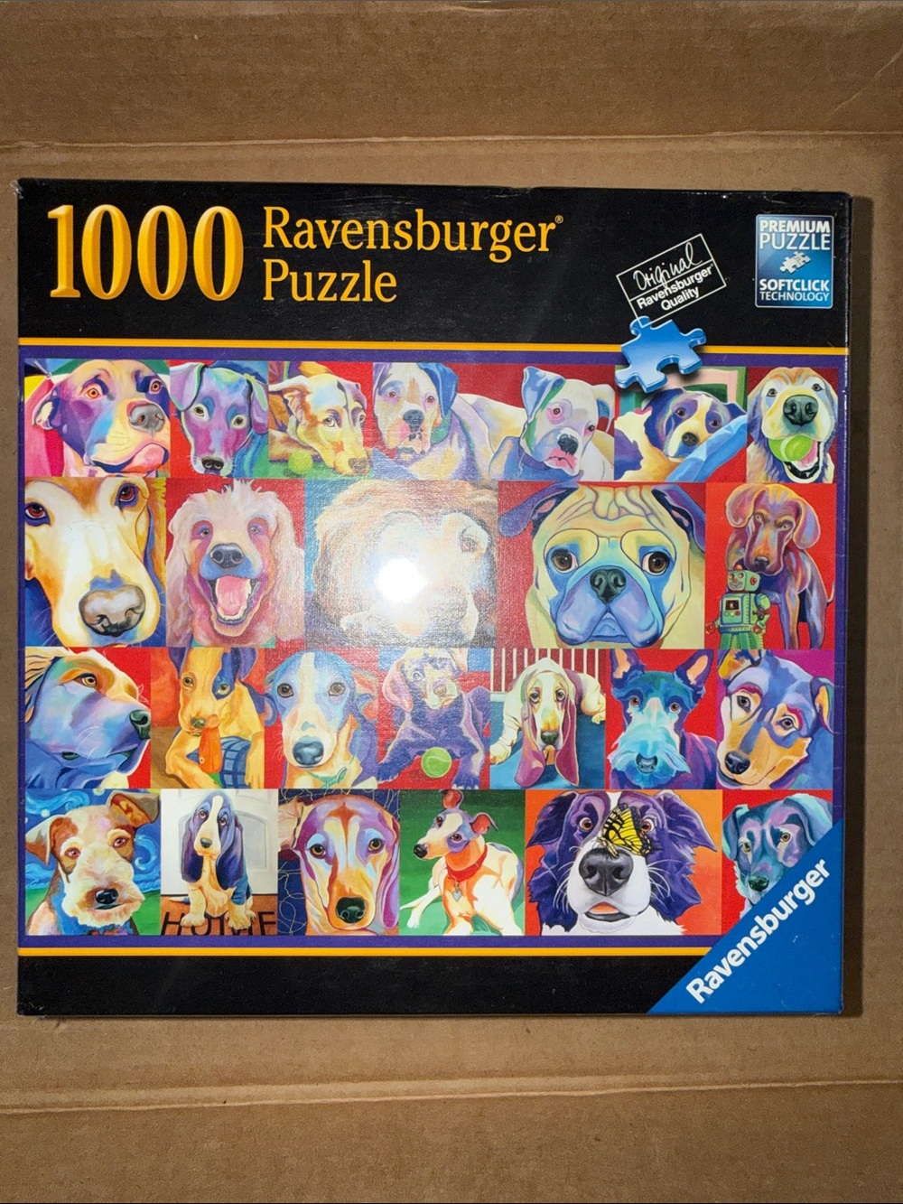 Ravensburger Pop-Art Dogs Puzzle - Blue, Red, Yellow, Purple